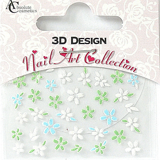 Absolute Cosmetics Nail Art 3D Nail Stickers 24906 1 sheet