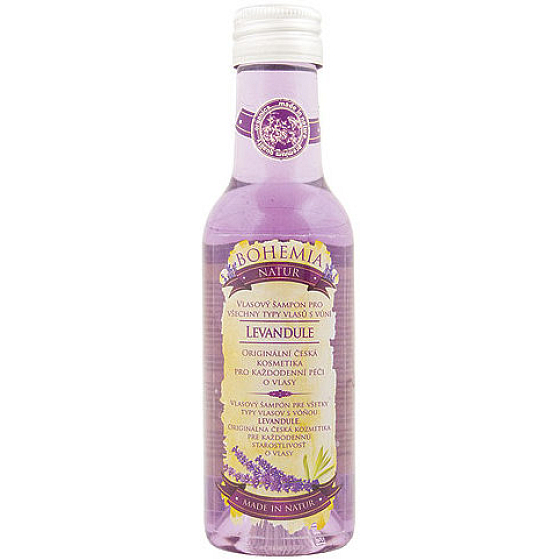 Bohemia Gifts Lavender with herbal extract and lavender scent shampoo for all hair types 200 ml