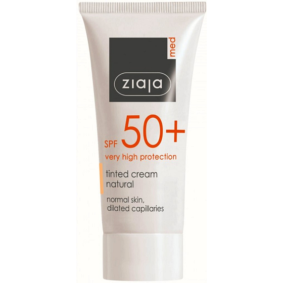 Ziaja Med Protecting SPF 50+ UVA + UVB Tinted Cream for Normal Skin 50 ml