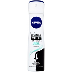 Nivea Black & White Invisible Fresh antiperspirant deodorant spray for women 150 ml