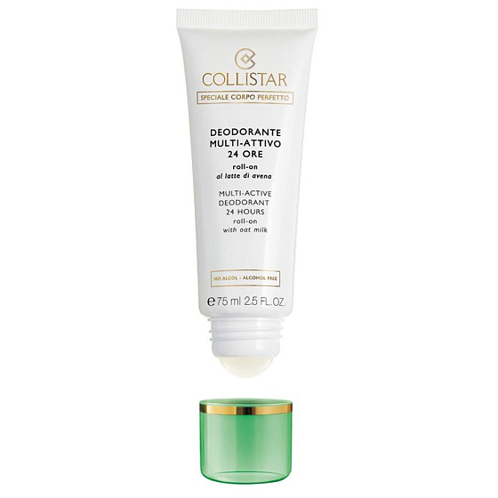 Collistar Multi-active with oat milk 24h ball antiperspirant deodorant roll-on for women - without alcohol 75 ml