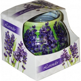 Admit Lavender decorative aromatic candle in glass 80 g