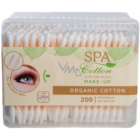 Spa Cotton Cotton Makeup cotton swabs to remove makeup in a box of 200 pieces