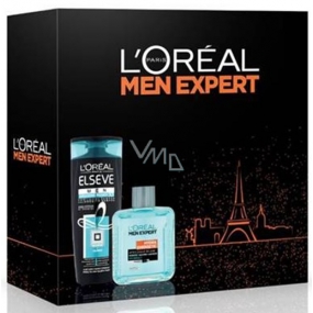 Loreal Paris Men Hydra Energetic aftershave 100 ml + Elseve shampoo to reduce hair loss 250 ml, cosmetic set