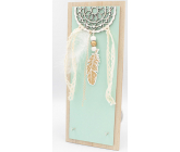 Nekupto Home Decor Wooden Board with Hooks Green 12 x 30 cm