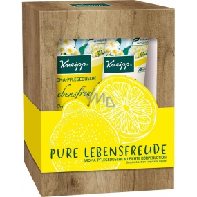 Kneipp Pure Lebensfreude shower gel 200 ml + body lotion 200 ml, cosmetic set