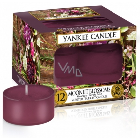 Yankee Candle Moonlit Blossoms - Moonlit Blossoms Scented Tealight Candle 12 x 9.8 g