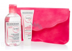 Bioderma Sensibio H2O micellar make-up remover for sensitive skin 250 ml + Sensibio Light cream 40 ml + bag