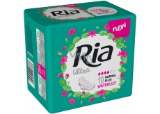 Ria Ultra Normal Plus Waterlily sanitary pads with wings 10 pieces