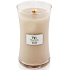 WoodWick White Honey 609.5 g large glass candle with wooden wick and lid