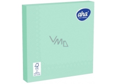 Aha Paper napkins 3 ply 33 x 33 cm 20 pieces one color green