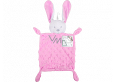 First Steps Sleepy with plush head Hare Minky pink 26 x 18 cm