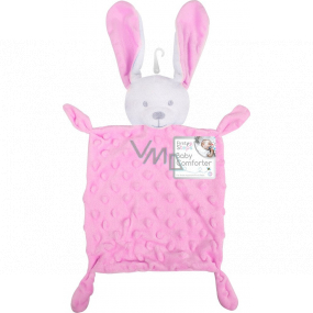 First Steps Sleepy with plush head Hare Minky pink 26 x 18 cm