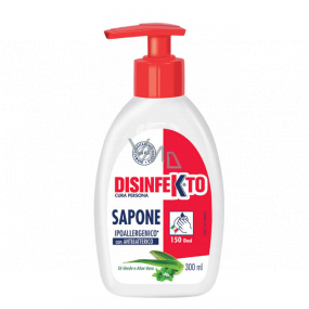 Disinfekto Sapone Green Tea and Aloe Vera antibacterial liquid soap 300 ml