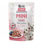 Brit Care Mini Puppy Lamb Fillets In Gravy complete super premium food for mini breed puppies pouch 85 g