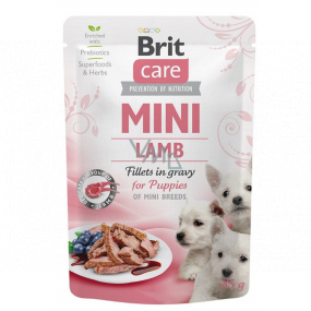 Brit Care Mini Puppy Lamb Fillets In Gravy complete super premium food for puppies mini breeds pocket 85 g
