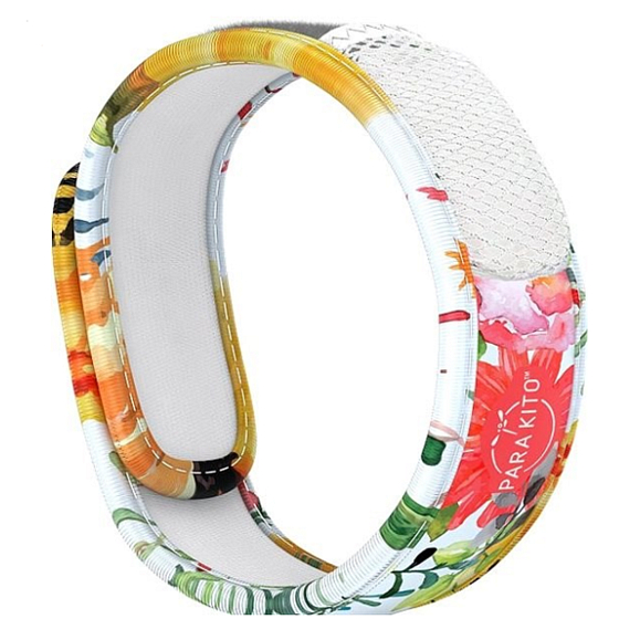 Parakito Repellent mosquito bracelet Graphic natural, refillable, waterproof, protection 24h / day - 15 days for refill + two refills
