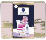 Nivea Blossom Care micellar water 200 ml + body souffle 200 ml + face mask 1 piece + Labello Soft Rosé lip balm 4.8 g + tin box, cosmetic set