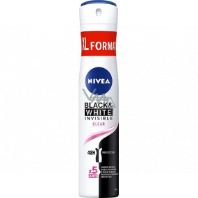 Nivea Black & White Invisible Clear antiperspirant deodorant spray for women 200 ml