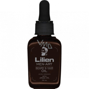 Lilien Men-Art Beard & Hair Oil Black oil for beard and hair 30 ml
