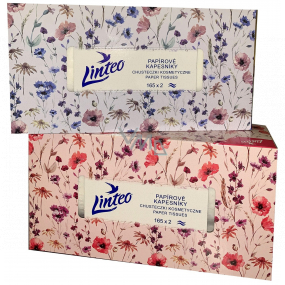 Linteo Satin paper handkerchiefs 2 ply 165 pieces mix of motifs
