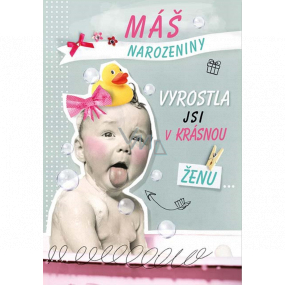 Ditipo Greeting card You have a birthday You have grown into a beautiful woman You are simply the best Lesek Semelka 224 x 157 mm