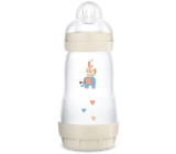 Mam Anti-Colic feeding bottle, silicone soft teat with medium flow 2+ months White 260 ml