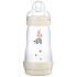 Mam Anti-Colic feeding bottle, silicone soft teat with medium flow 2+ months White 260 ml
