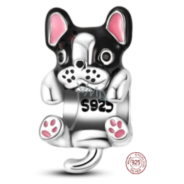 Charm Sterling Silver 925 Dog Boxer Puppy Animal Bead for Bracelet VMD parfumerie drogerie