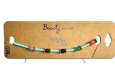 Albi Five Pearls Blue Bracelet, Adjustable Size 1 Piece