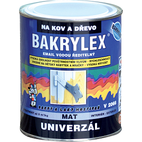 Bakrylex Universal Mat V2066 paint for wood and metal 0199 black, 700 g Bakrylex Universal Mat V2066 paint for wood and metal 0199 black, 700 g