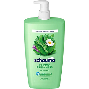 Schauma 7 Herbs Shampoo with Pump 1000 ml