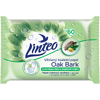 Linteo wet toilet paper with oak bark, 60 pcs