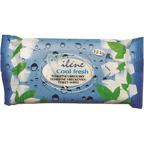 Miléne Cool Fresh wet wipes, 15 pcs