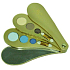 Body Collection Eye shadow fan, cosmetic set