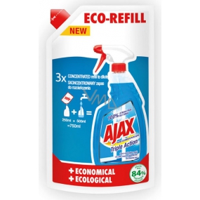 Ajax Triple Action glass cleaner refill 250 ml