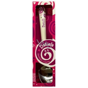 Nekupto Twister Spoon named Daniela pink 16 cm
