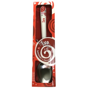 Nekupto Twister Spoon named Iva red 16 cm