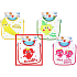 First Steps Bib two-layer cotton Fruit Strawberry + Peva 1 piece