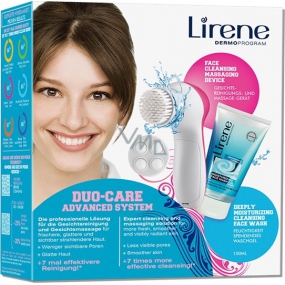 Lirene Duo Care Advanced System cleansing gel 150 ml + skin cleanser 1 piece, gift set