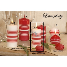 Lima Fresh Line Forest fruits scented candle white cylinder 50 x 100 mm 1 piece