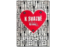 Albi Envelope Playing Cards For Wedding Nuts and nuts Mandrage 14.8 x 21 cm