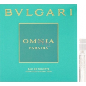 Bvlgari Omnia Paraiba eau de toilette for women 1.5 ml with spray, vial