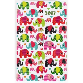 Albi Pocket Diary weekly Elephants 9.5 cm × 15.5 cm × 1.1 cm