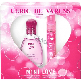 Ulric de Varens Mini Love perfumed water for women 25 ml + perfumed water for handbag 20 ml, gift set