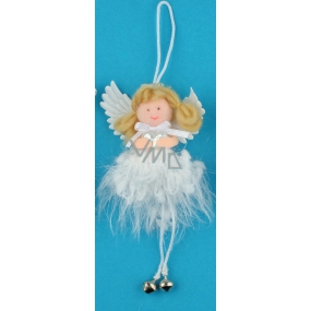 Soft angel with a bell for hanging 12 cm, No.2