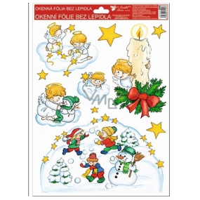 Window film without adhesive traditional motifs candle 37 x 26 cm