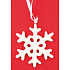 Ceramic snowflake for hanging 9 cm