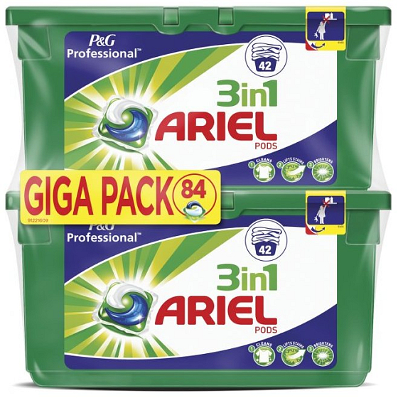 Ariel 3in1 Regular Gel Wash Capsules 84 pieces 2 x 1255.8 g