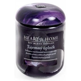 Heart & Home Mysterious full moon Soy scented candle big burns up to 70 hours 310 g